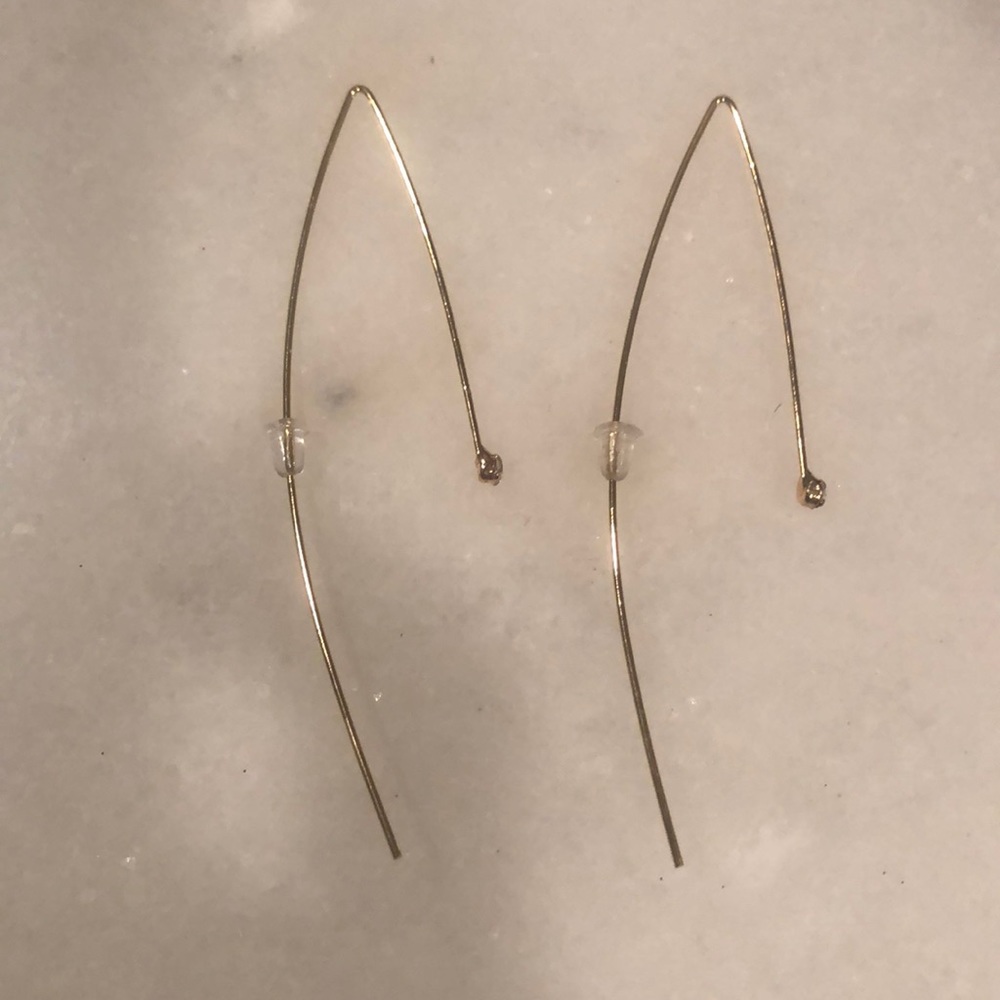Jules smith gold tone earring with crystal